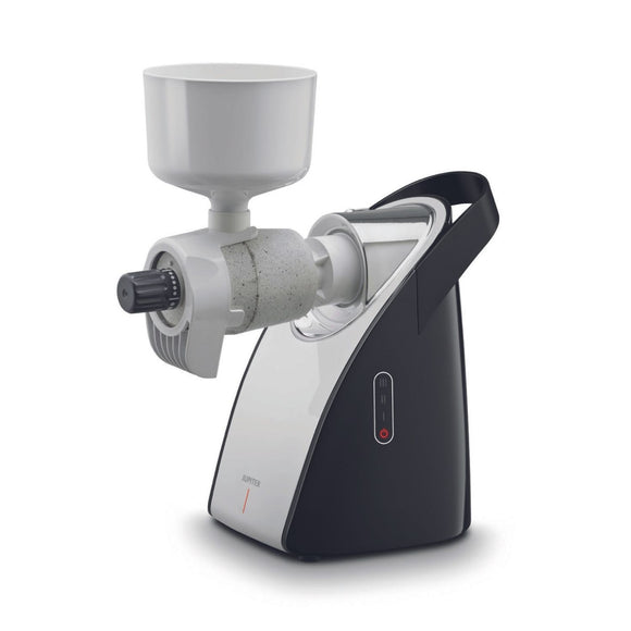 Jupiter Küchenmaschinen mySystem Getreidemühle mit Steinmahlwerk Kombi inklusive Systemantrieb (Motorblock) und steckbarem Timer