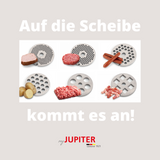 Jupiter Küchenmaschine Hand-Universalwolf aus Edelstahl