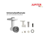 Jupiter kitchen machines mySystem meat grinder size 5 / vegetable grinder / universal grinder combination with system drive (motor block) &amp; plug-in timer 
