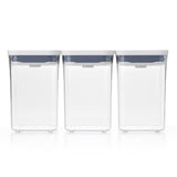 OXO Good Grips Multi-Piece Plastic Pop Container Set, White
